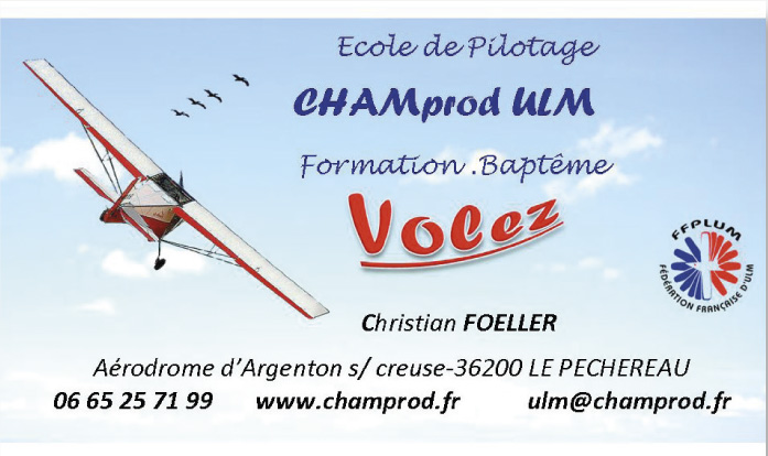 CHAMprod ULM - 36200 LE PECHEREAU